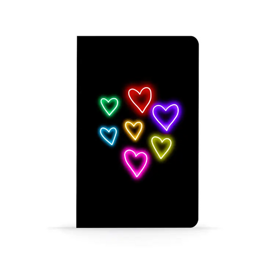 Denik Neon Love Classic Layflat Notebook - 8-1/4-in - Mellow Monkey