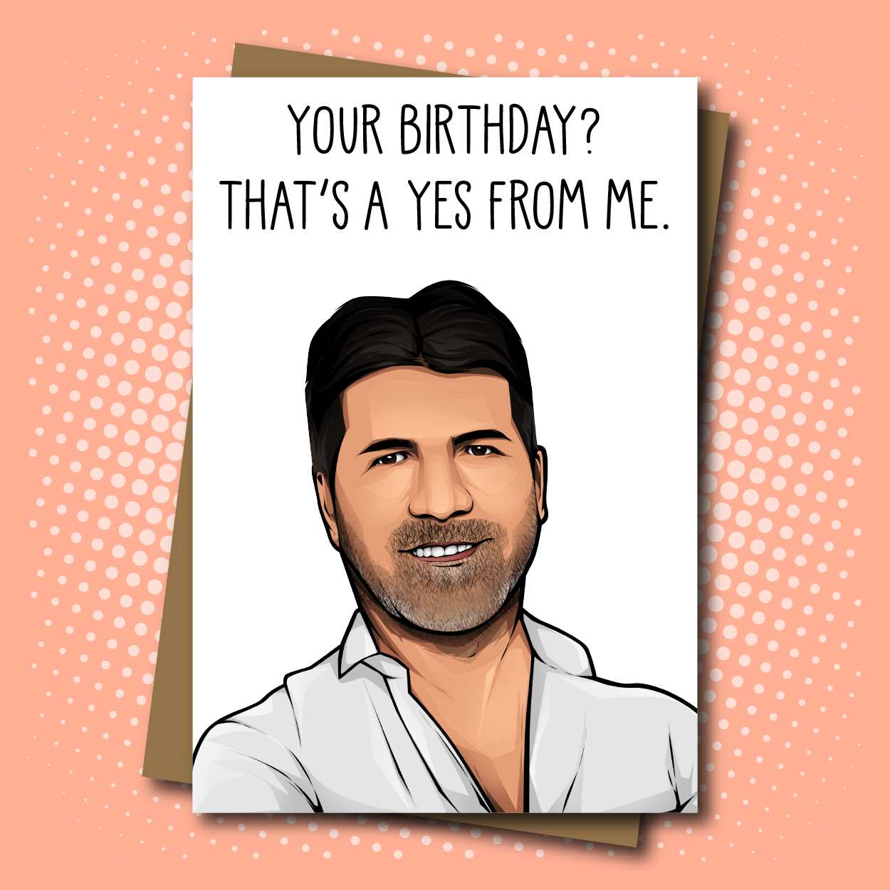 Your Birthday? That's A Yes From Me - Jumbo Greeting Card - Mellow Monkey