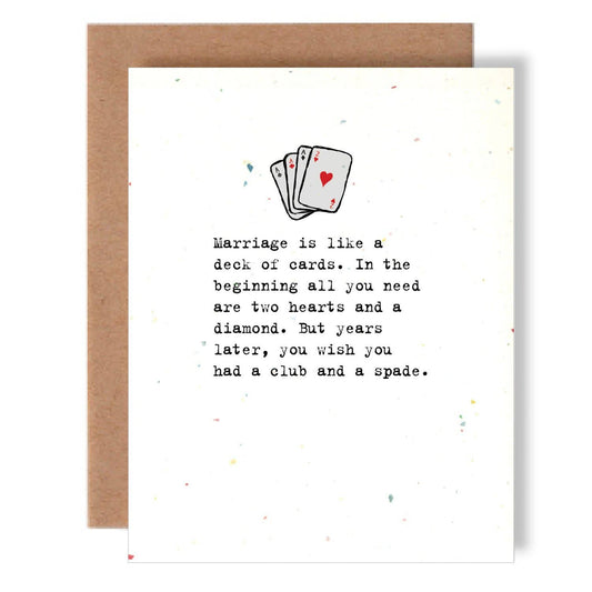 Deck of Cards Greeting Card - Mellow Monkey