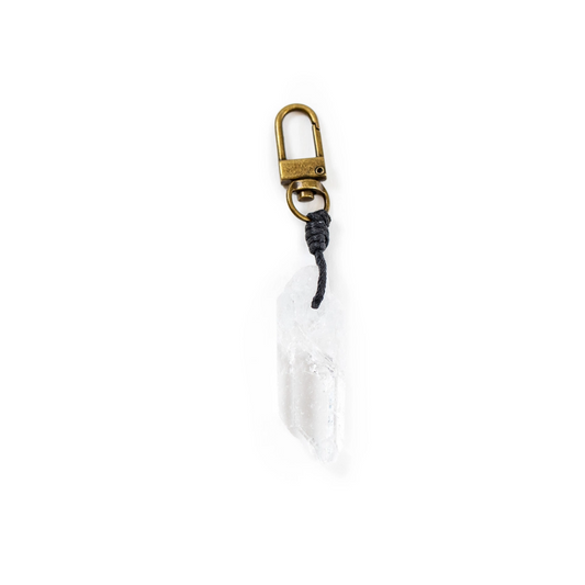 Crystal Point Keychain - Clear Quartz - Mellow Monkey