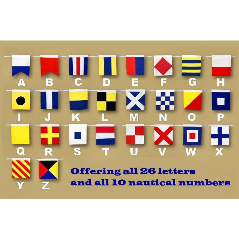 Letter U Cloth Nautical Alphabet Flag - 20" - Mellow Monkey