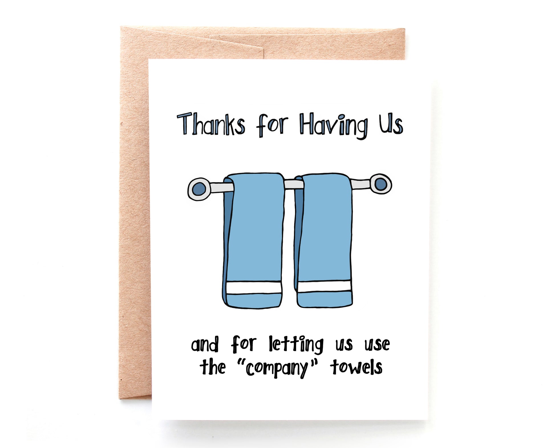 Yellow Daisy Paper Co. - Company Towels Thank You Card - Mellow Monkey