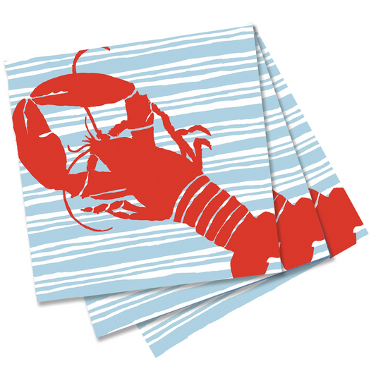 Red Lobster Cocktail Napkins - 20 Pack - Mellow Monkey