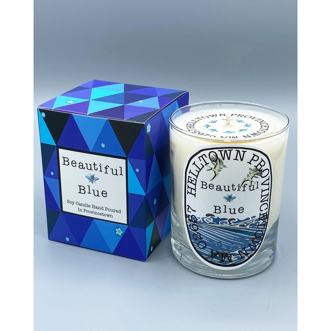 Beautiful & Blue Soy Wax Candle - Mellow Monkey