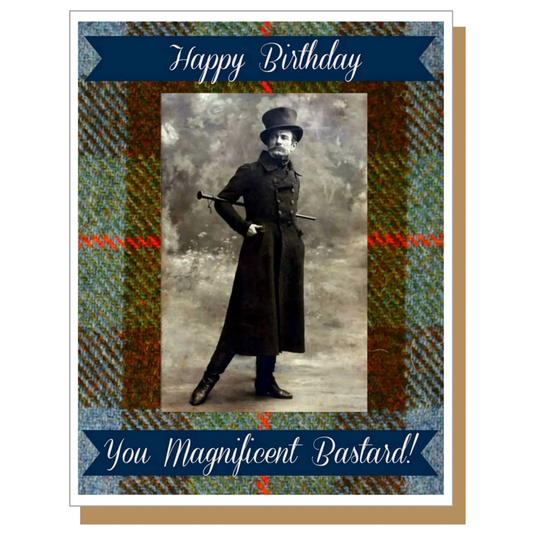 Happy Birthday You Magnificent Bastard! - Birthday Greeting Card - Mellow Monkey