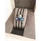 Murano Glass Evil Eye Bracelet - Blue - Mellow Monkey