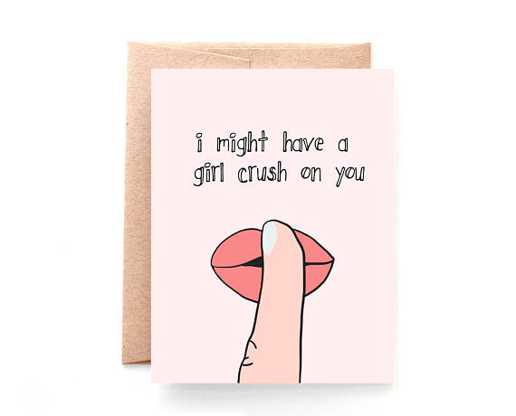 Yellow Daisy Paper Co. - Girl Crush Galentine's Day Card - Mellow Monkey