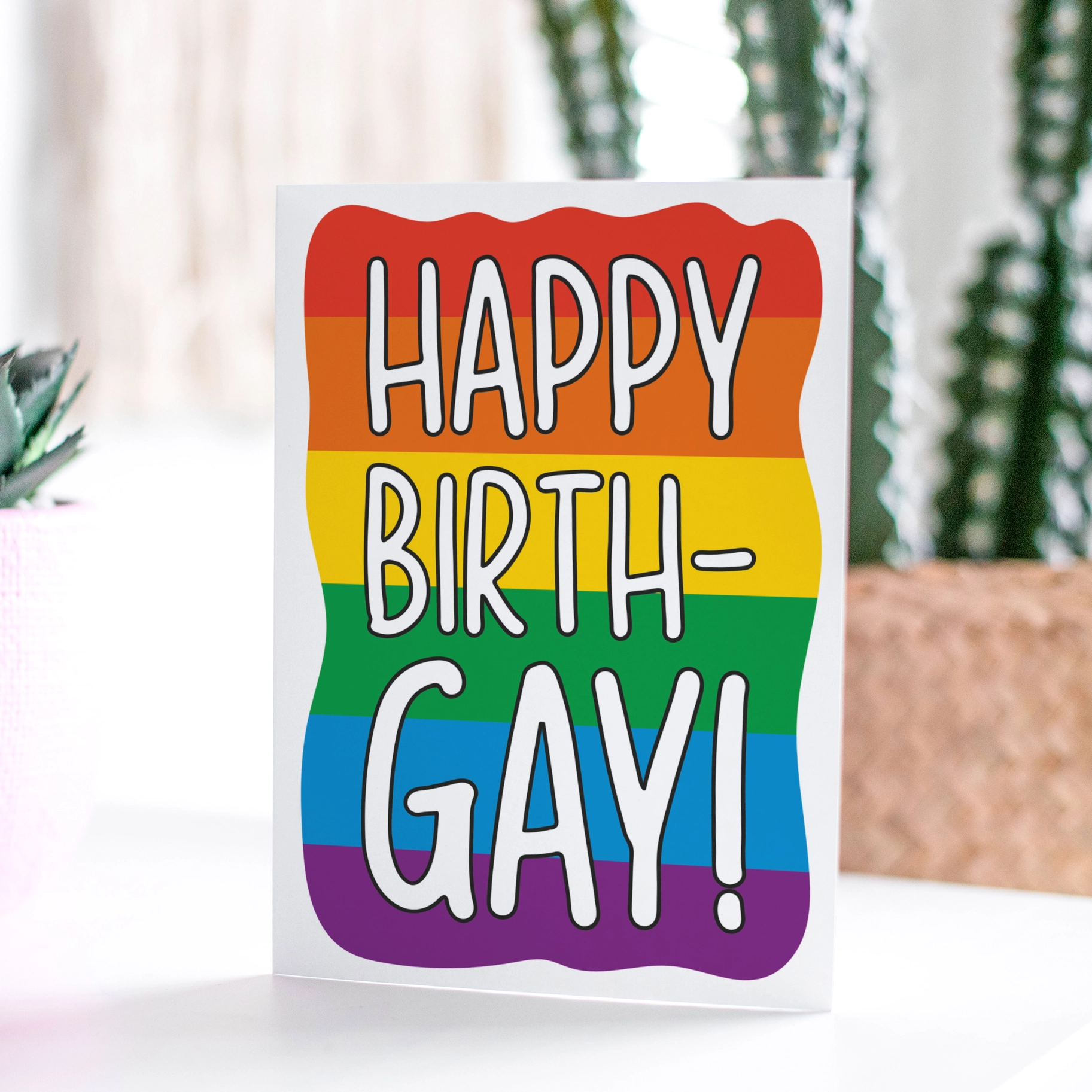 Happy Birth-Gay Pride - Birthday Greeting Card - Mellow Monkey