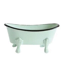 Metal Bathtub Soap Dish - 4 Colors - 5-1/2-in - Mellow Monkey