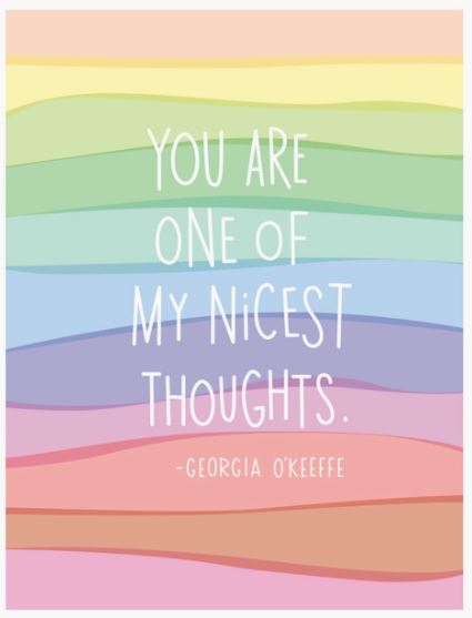 You Are One Of My Nicest Thoughts - Georgia O'Keefe - Greeting Card - Mellow Monkey