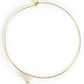 Precious Genuine Pearl and Wire Necklace Choker - Mellow Monkey
