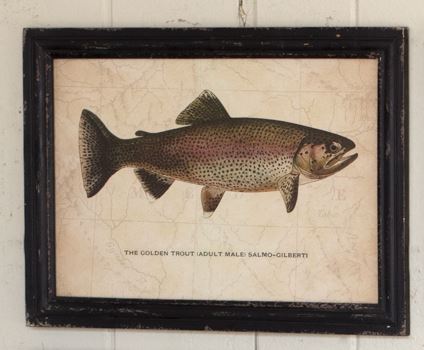 Fishing Room Prints The Trout Are Calling Vintage Poster - TeeUni