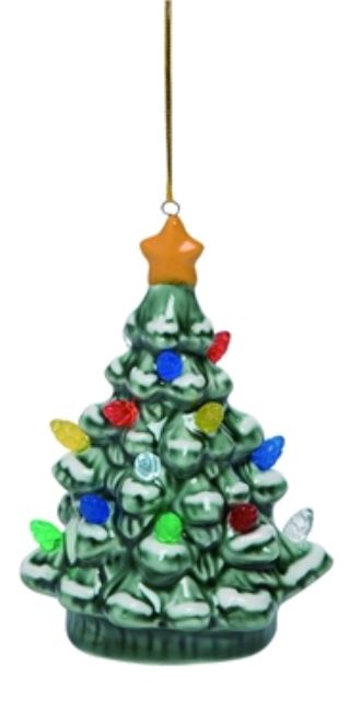 Ceramic Light Up Nostalgic Tree Ornament - Mellow Monkey