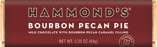 Candy Bar Bourbon Pecan Pie Milk Chocolate 2.25-oz - Mellow Monkey