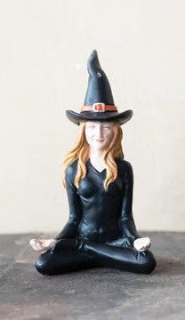 Resin Witch Yoga Pose Figurines - Mellow Monkey