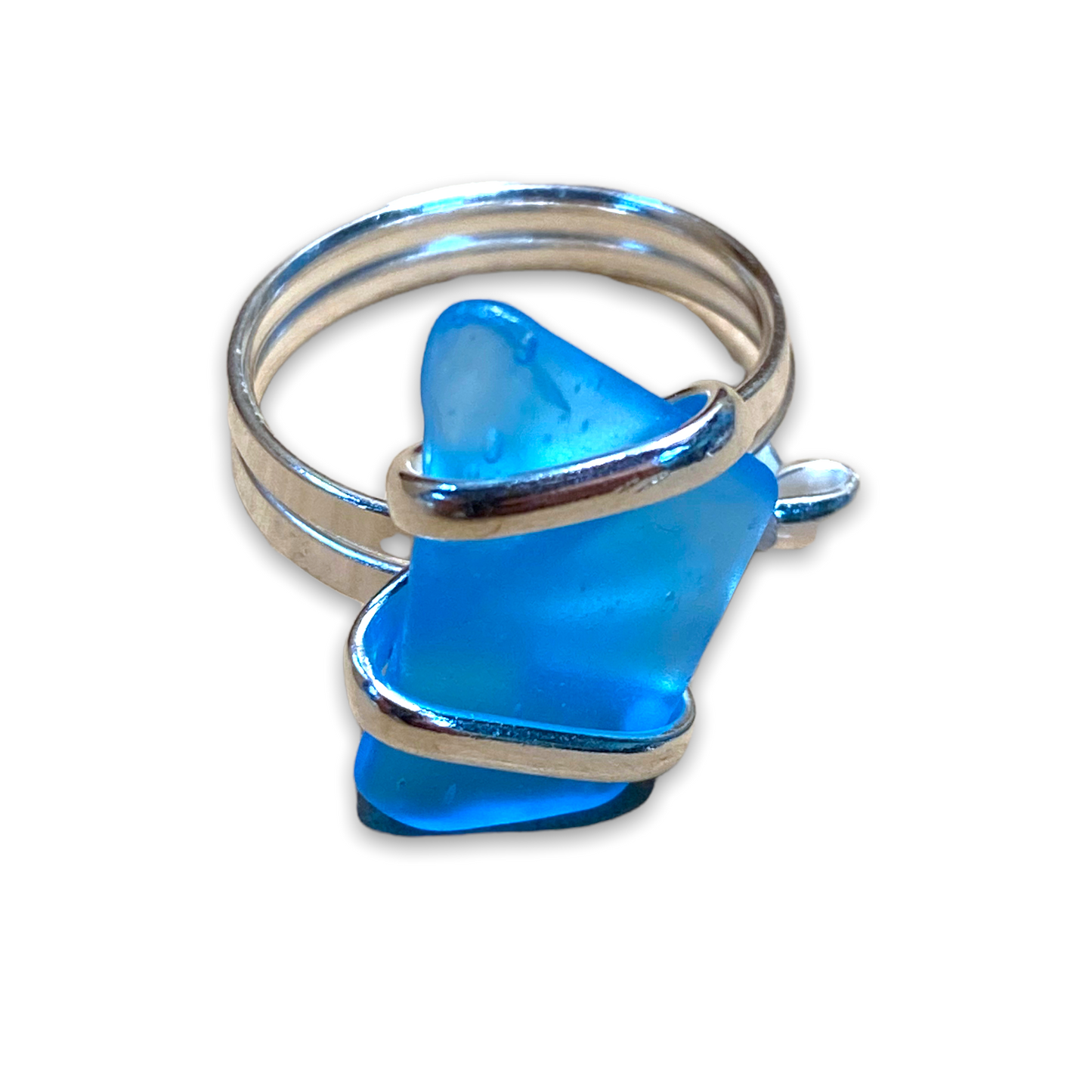 Seaglass Nugget Ring - Turquoise - Mellow Monkey