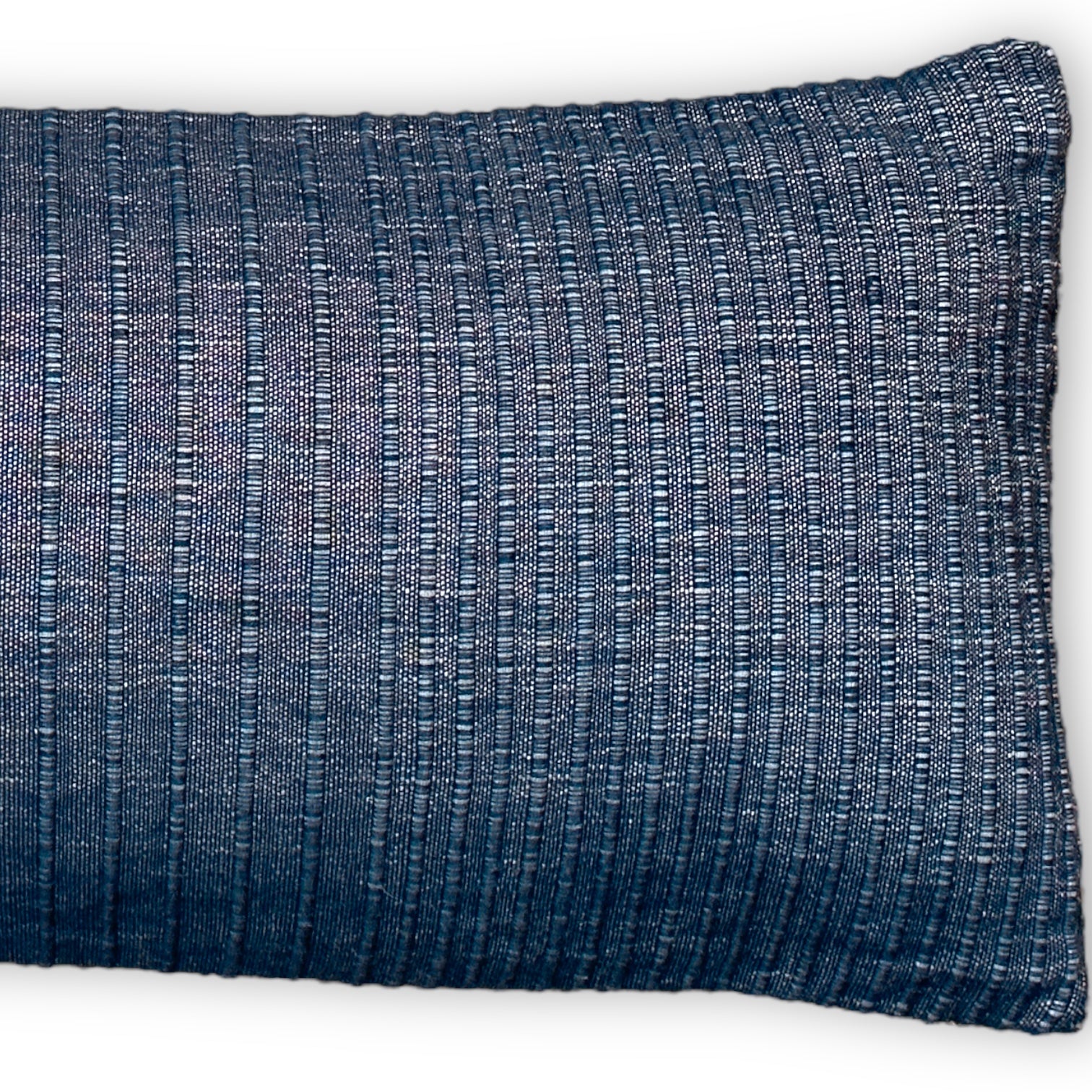 Navy and white online lumbar pillow