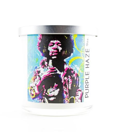 Candelaria Legends - Jimi Hendrix Hand Poured Soy Wax - 9-oz - Mellow Monkey