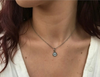 Inspirational Mini Charm Necklace with 18-in Stainless Chain - Mellow Monkey