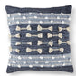 Blue and White Patterned Decorative Pillow - Mellow Monkey
