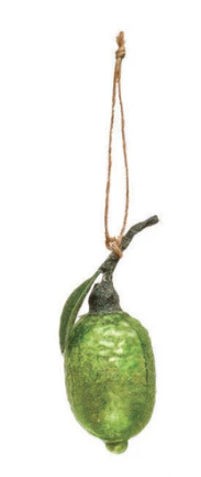 Glass Fruit Veggie Ornament - 3-to-5-in - Mellow Monkey