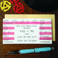 Love Rock Concert Ticket Greeting Card - Mellow Monkey
