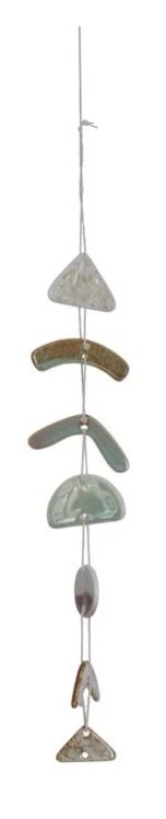 Stoneware Wall Hanging Garland With Multi-Color Reactive Glaze - 2 Styles - Mellow Monkey