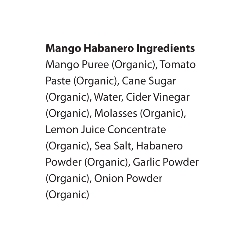 Organic Mango Habanero Marinade, Finishing, Dipping Sauce 12oz - Mellow Monkey