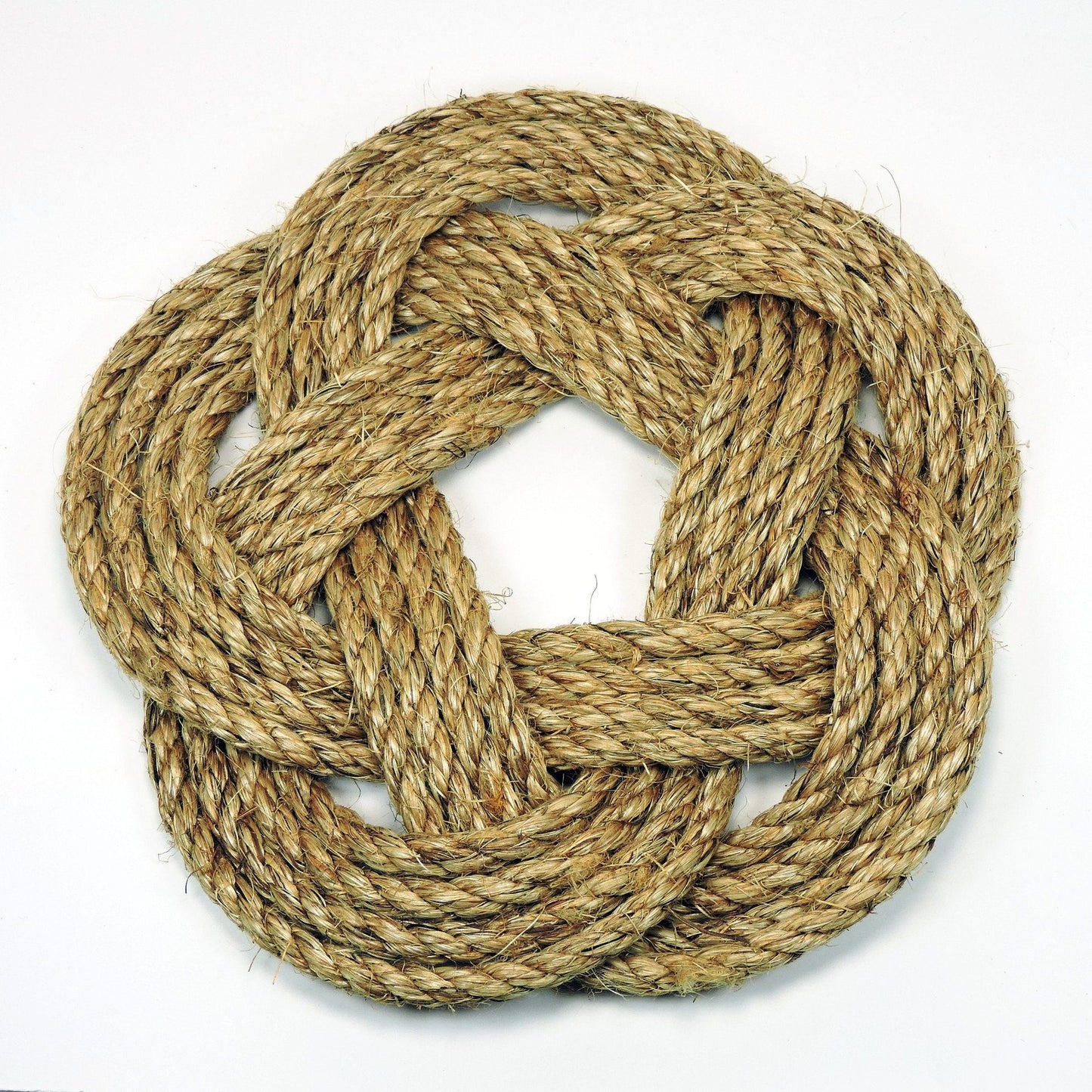 Nautical Sailor Knot Trivet - Manila Rope - 11-in - Mellow Monkey