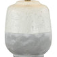 Nova Speckled White Gray Ceramic Accent Table Lamp - 22-in - Mellow Monkey