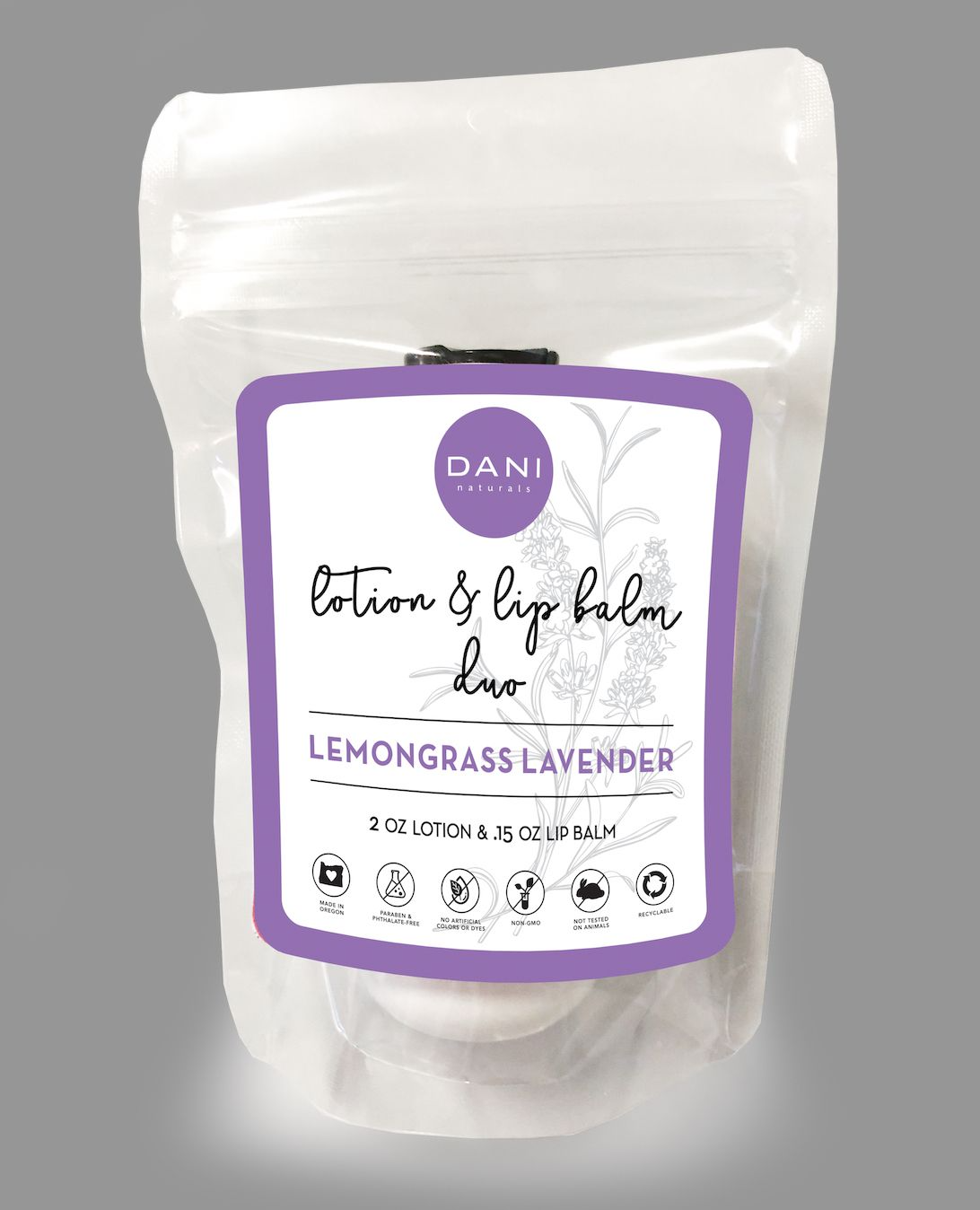 Lemongrass Lavender Lotion & Lip Balm Gift Set - Mellow Monkey