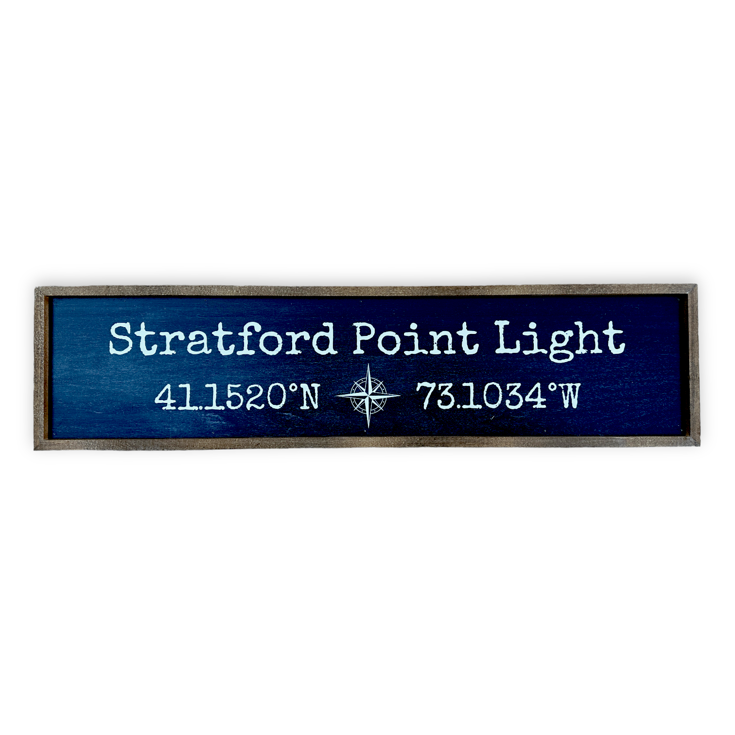 Stratford Point Coordinate Sign - 24-in - Mellow Monkey