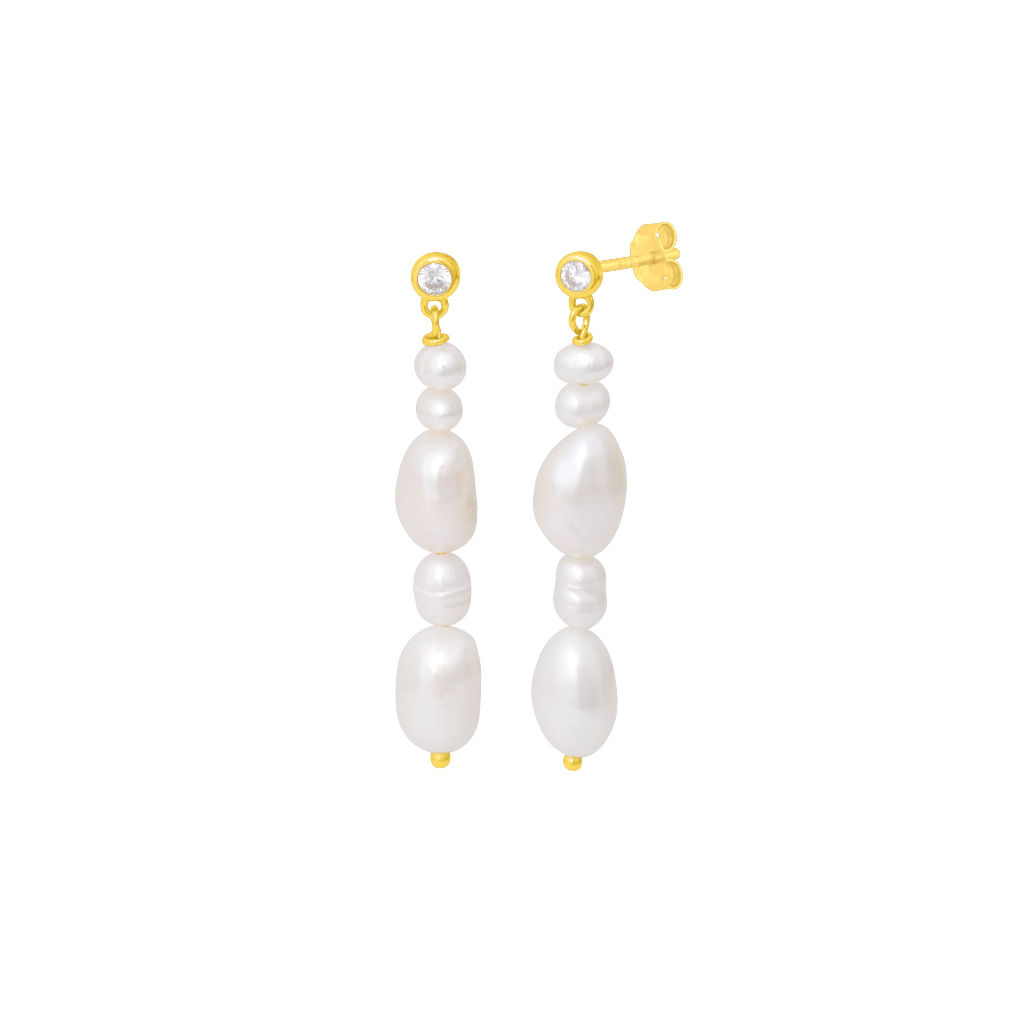 Sri Jagdamba Pearls Dealers 22k (916) Yellow Gold and Emerald Drop Earrings  for Women, Metal Weight: 3.25 : Amazon.in: Fashion