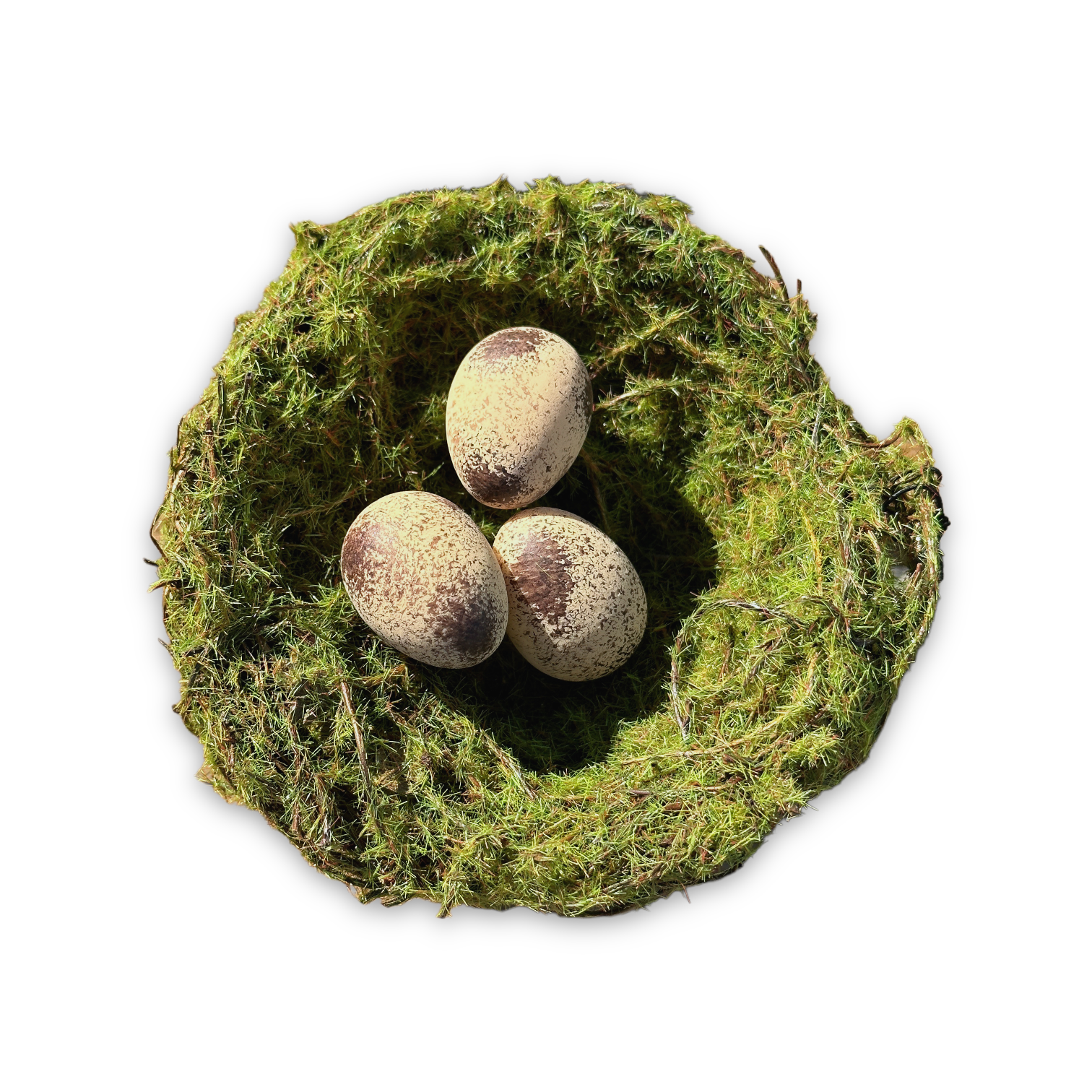 Faux Moss Nest with Eggs Clip-On Ornament - 2 Styles Creative Co-op DE7162A  – Mellow Monkey