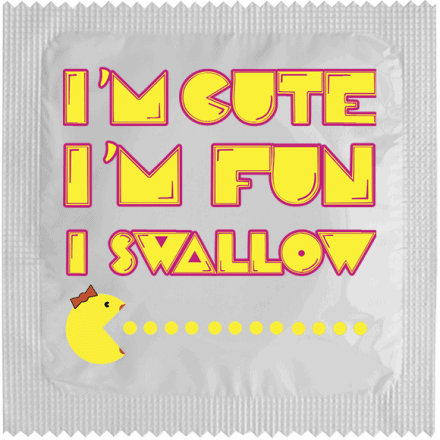 I'm Cute I'm Fun I Swallow - Condom - Mellow Monkey