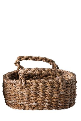 Hand-Woven Seagrass Basket with Handle - Mellow Monkey