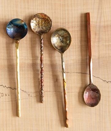 Store Hand forged copper Venus esoteric herbalism spoon