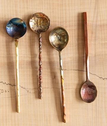 Creative Co-op Hand-Forged Copper Burnt Finish Spoon