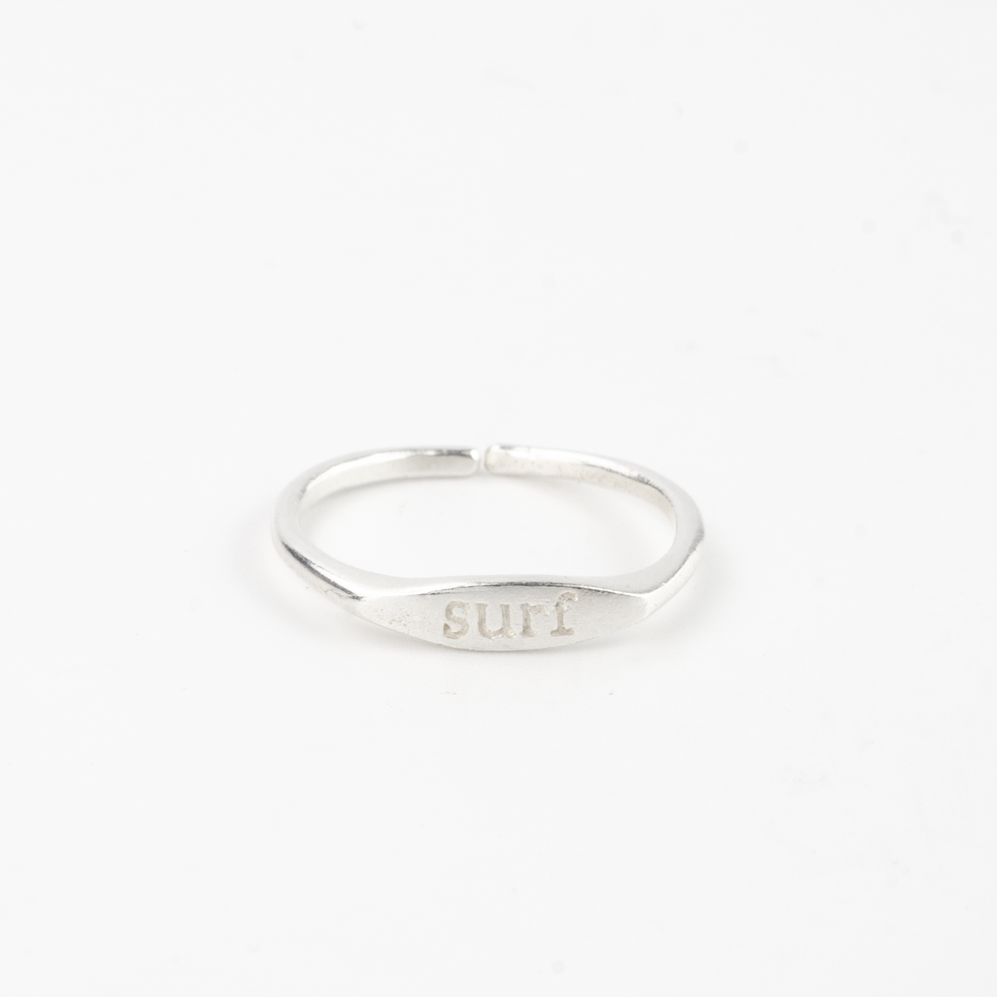Surf Vibes Adjustable Ring - Surf - Silver - Mellow Monkey