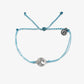 Puravida Swell Silver Charm Bracelet - Crystal Blue - Mellow Monkey
