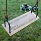 What A Wonderful World - Wood Swing with Hand Forged Brackets - 24-in - Mellow Monkey