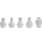 White Ceramic Wicker Vase - 5 Styles