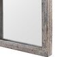 Antique Rustic Gray Arched Metal Windowpane Mirror - 44-in - Mellow Monkey