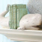 Whale Tale Bookend Set with Distressed Finish - 10-in - Mellow Monkey