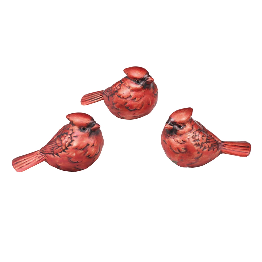 Ceramic Cardinal - 3 Styles - 3.5-in - Mellow Monkey