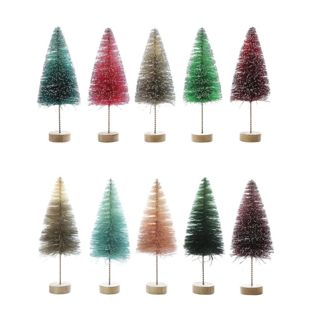 Colorful Bottle Brush Tree - 7-in - Mellow Monkey