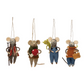 Wool Felt Gardening Mouse Ornament -5-in - Mellow Monkey