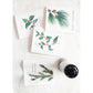 Holiday Botanical Swedish Dishcloth. 4 styles on backdrop