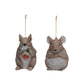 Resin Mouse Ornaments - 3" - Mellow Monkey